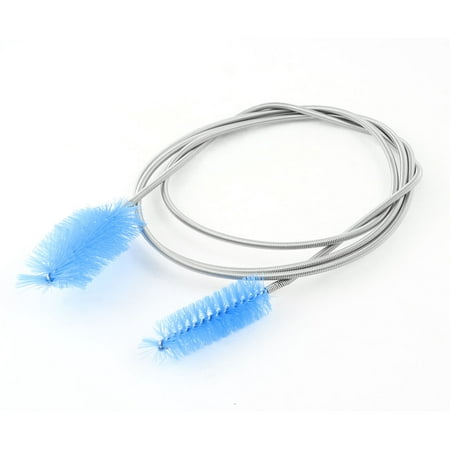 Blue Hair Flexible Metal Tube Aquarium Hose Pipe Cleaning Brush (Best Way To Clean A Metal Pipe)