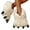 Beige, variant on Fuzzy Animal Paw Slippers for Women Men Dinosaur Claw House Shoes Plush Fluffy Home Slippers
