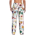 thumbnail image 3 of Xecao Alpaca Flower Men's Straight Lounge Pajama Pants: The Ultimate in Comfortable Sleepwear, 3 of 9