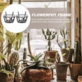 thumbnail image 3 of Shisuyan Pot Planter Shelf Iron Hanging Racks Black 2Pack 10.8x7.1in, 3 of 9