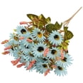 thumbnail image 2 of European High Grade Hydrangea Decoration, Light Blue Daisy Artificial Flower Bouquet - 13in Simulation Floral Arrangement for Living Room/Wedding Decor, Home Entrance Decoration (C), 2 of 9