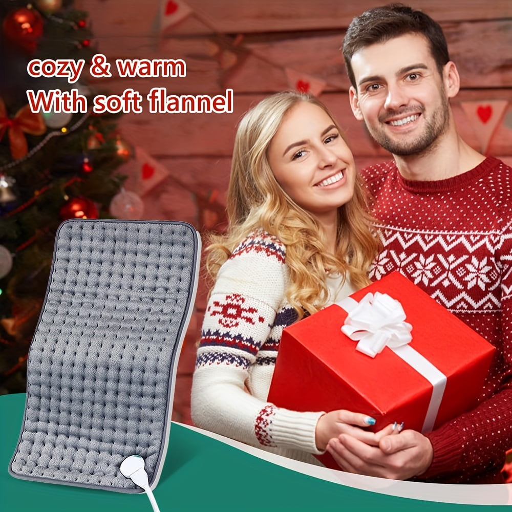 XINRUI Electric Heating Pad for Pain Relief – 6 Heat Settings, 4 Timers, Auto Shut-Off, Washable Fabric – Multiple Sizes – Ideal Gift for Men, Women & Dad.