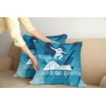 thumbnail image 2 of Ambesonne Adventure Throw Pillow Cover 2 Pack, Ride or Die Sketch, 16", Purple Blue White, 2 of 5