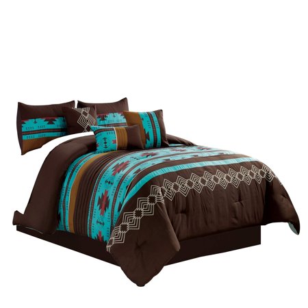 Wpm 7 Piece Western Southwestern Native American Design Comforter