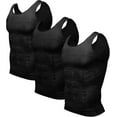 thumbnail image 1 of Mens Slimming Vest 3 Pack Body Shaper Men Compression Vest Shapewear Men's Gift, 1 of 5