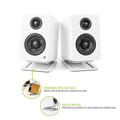 small white speakers