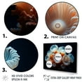 thumbnail image 3 of Designart "Colorful Coral Kingdom Of Balanophyllia" Coastal Coral Under Water Floater Framed Wall Art Living Room, 3 of 5