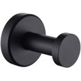 thumbnail image 1 of APLusee Matte Black Robe Towel Hook, Stainless Steel Round Coat Hook for Home Storage, Wall Mount, 1 of 8