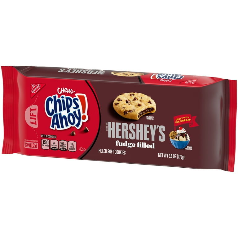CHIPS AHOY! Chewy Hershey's Fudge Filled Soft Chocolate Chip