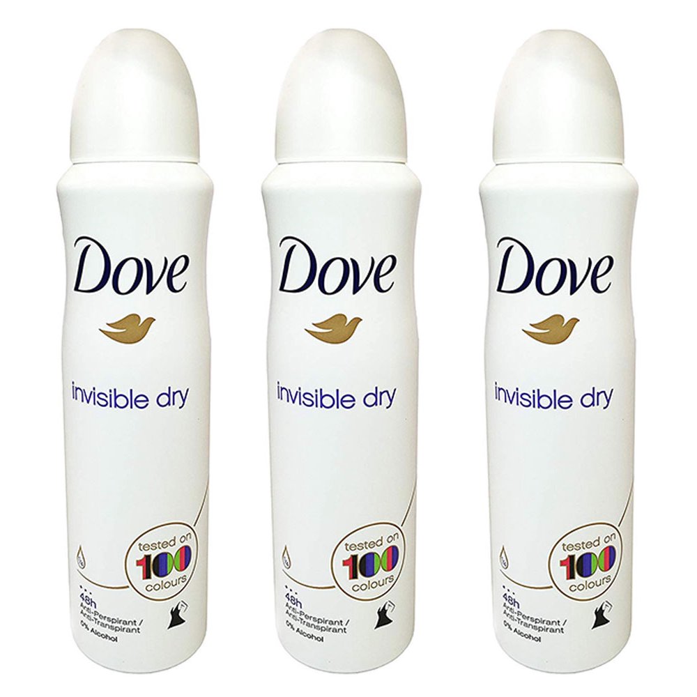 (3 PACK) DOVE Dry Spray Antiperspirant 48 hours, (Invisible Dry) 5oz