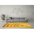 thumbnail image 3 of Ahgly Company Indoor Rectangle Abstract Yellow Modern Area Rugs, 5' x 7', 3 of 4