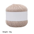 thumbnail image 4 of Baohd Knitting Thread Cotton Crochet Yarn Embroidery Clothes Sweater Tapestry Weave Line DIY Accessory Light Brown, 4 of 9