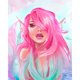 thumbnail image 5 of Pintura de diamante 5D DIY con cuentas cuadradas, kit de sirena rosa, decoración del hogar, 40x50cm, 5 of 9