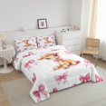 thumbnail image 3 of Erosebridal Ensemble de Literie Mignon Cerf Grand, Couette Kawaii Animal, Décor Style Princesse, Réversible 3 Pcs, 3 of 8