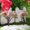 thumbnail image 4 of 10PCS Simulation Tree Micro Landscape Simulation Succulent Plants Accessories Garden Decorations (Pink), 4 of 6