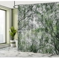 thumbnail image 5 of Ambesonne Scenery Shower Curtain, Spring Season Jungle, 69"Wx75"L, Green, 5 of 5