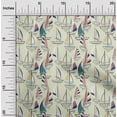 thumbnail image 2 of oneOone Silk Tabby Greenish Beige Fabric Yacht Dress Material Fabric Print Fabric By The Yard 42 Inch Wide, 2 of 6