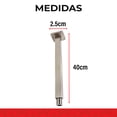 thumbnail image 2 of Brazo De Techo Satinado Cuadrado Para Regadera De 1/2 Pulgada Con Chapeton Meer CUE-022, 2 of 4