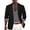 Black, variant on Men's Casual Linen Blazer, Single- Unlined Sport Coat, Lightweight One-Button Suit Jacket with Pockets, 6 Colors, S-3XL