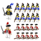 thumbnail image 1 of Set de 21 Figuras de Juguete de Bloques de Construcción, Serie Medieval Militar, Minifiguras de Acción de 21.21 cm, Coleccionables, Regalo para Niños y Aficionados, 1 of 5