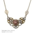 thumbnail image 2 of Raindrops Steampunk Pendant Necklace for Men and Women Alloy Retro Decorative Party Accessory 0.94 inch, 2 of 8