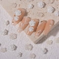 thumbnail image 7 of UDIYO 30Pcs Flower Nail Decor Glitter Stylish Nail Accessories Artificial Flower Nail Art Stud for Salon, 7 of 7