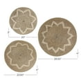 thumbnail image 4 of DecMode Brown Seagrass Handmade Woven Floral Basket Plate Wall Decor with Black and White Accents (3 Count), 4 of 12