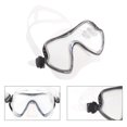 thumbnail image 4 of BRIGHTFUFU 1 juego de máscara de esnórquel de silicona, kit de respirador, juego de espejo de esnórquel, traje de esnórquel de silicona para hombres y mujeres (negro transparente), 4 of 7