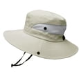 thumbnail image 1 of Sombrero Cubo Ajustable Pesca Adultos Niños Verano Ala Ancha Camping Sun Cap Beige, 1 of 2