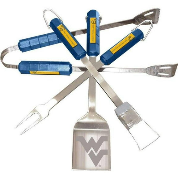 NCAA West Virginia Mountaineers 4 Piece Barbecue Set