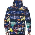thumbnail image 6 of Bingfone Sea Inhabitans And Herb Men'S Drawstring Hoodie Long Sleeve Pocket Sweatshirts-Small, 6 of 9