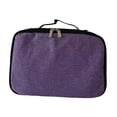 thumbnail image 3 of Organizador de Gafas Funda Portátil para Lentes Estuche con Asa Compartimentos Separados Forro Suave Protección Ligera de Poliéster Adecuado para Cole Púrpura, 3 of 8