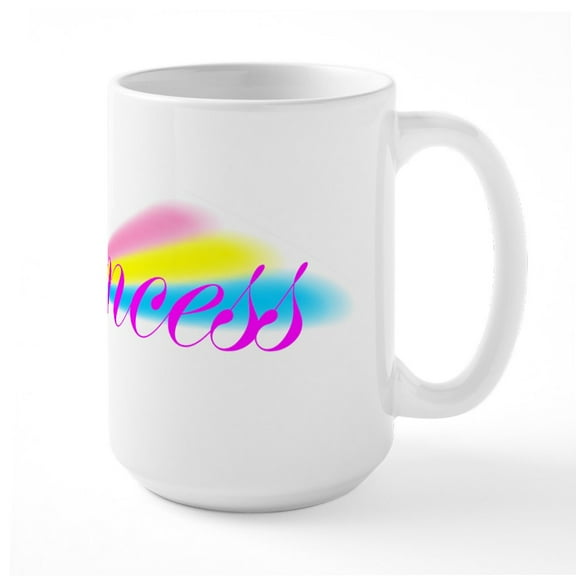 CafePress - Rainbow Princess Large Mug - 15 oz Ceramic Large White Nolvety Mug