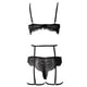 thumbnail image 4 of Gibobby Conjunto de lencería de encaje Ropa De Dormir Ropa De Dormir Mujer Cuello En V Bordado Encaje Lencería Lenceria China Gifts Lenceria Sexy Mujer(Negro, CH), 4 of 5
