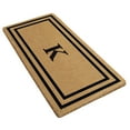 thumbnail image 5 of Heavy Duty Coir Door Mat Thin Double Picture Frame, Monogram K - Black 36" x 72", 5 of 5