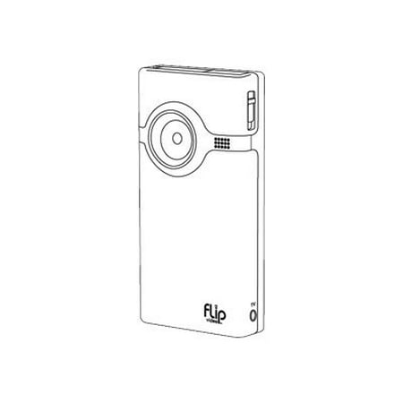 Flip Video MinoHD F460 - Camcorder - 720p - 1.6 MP - flash 4 GB - internal flash memory - white