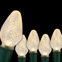SuperBright 16 ft. 25-Light LED Warm White C7 String Light Set