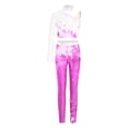 thumbnail image 3 of vastwit Kids Girls 2 Piece Sports Outfit Long Sleeve Crop Top and Leggings Workout Set for Dance Gymnastics Yoga Hot Pink 10, 3 of 5