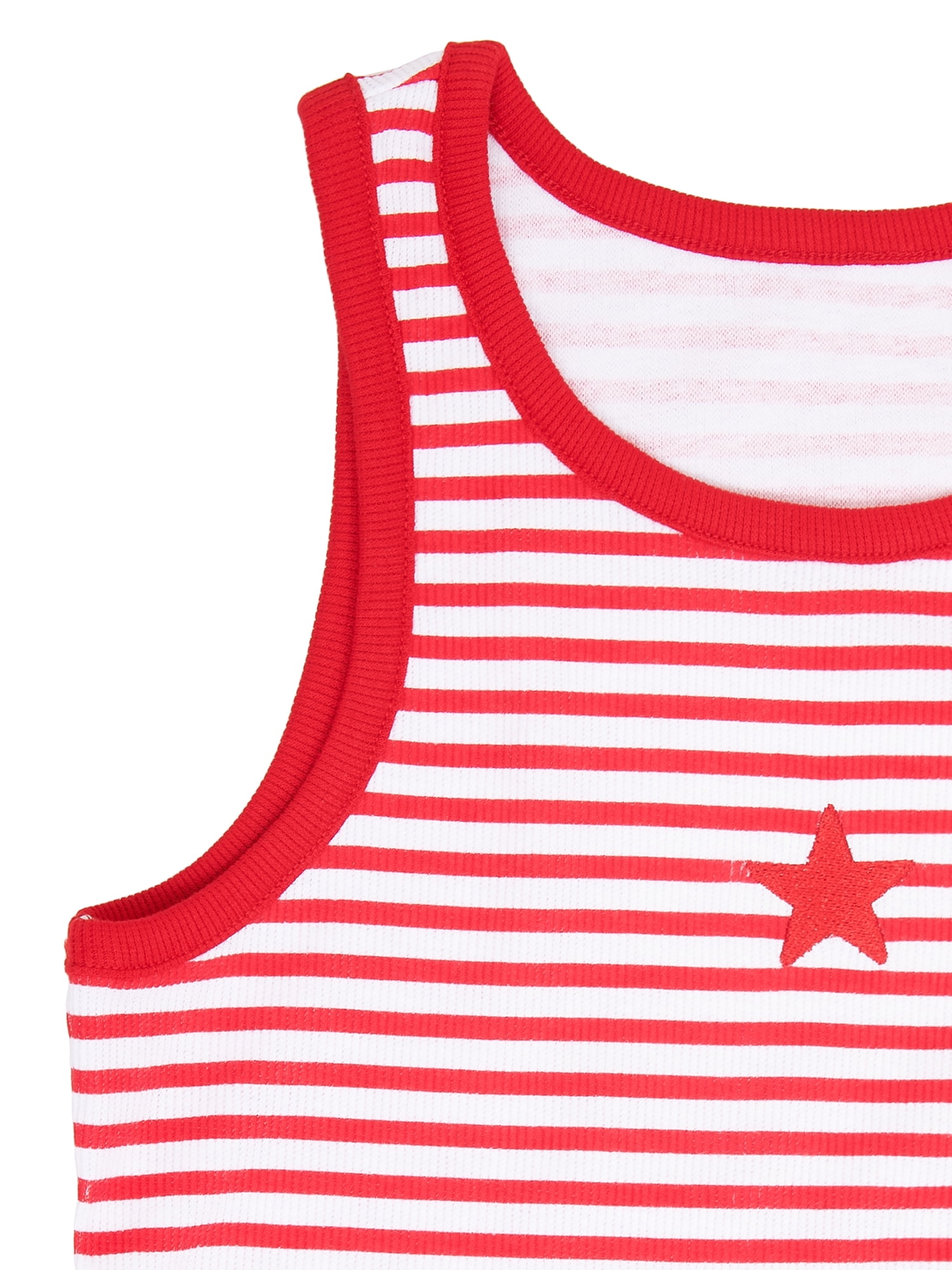 Fourth of July Girls Patriotic Americana Graphic Tank Top from Way To Celebrate, Sizes 4-18