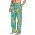 thumbnail image 2 of Yiaed Happy Summer Print Men's Lounge Pants, Loose PJ Bottoms, Long Pajama Pants for Men-X-Large, 2 of 5