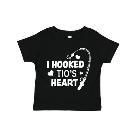 

Inktastic I Hooked Tio s Heart with Fishing Rod Gift Toddler Boy or Toddler Girl T-Shirt