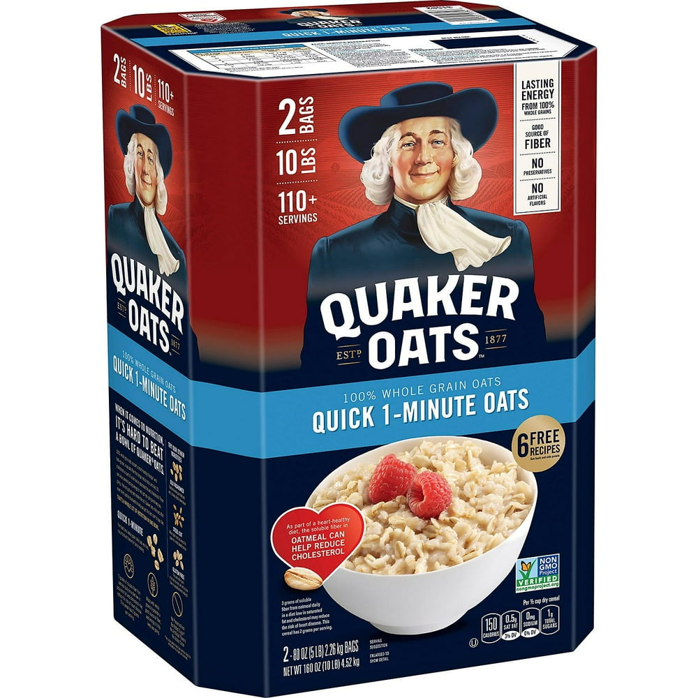 Quaker Quick 1Minute Oats (5 lb., 2 ct.) by Quaker