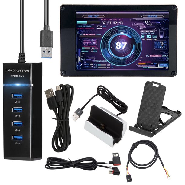 Computer Temp Monitor Pc Sensor Panel Hdd Cpu Gpu Data Monitor Network ...