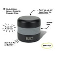 thumbnail image 3 of BUILT 12 oz Wide Mouth Vacuum Insulated Food Jar with Handle, Black and Gray, A Practical Choice for School Lunches and Activities to keep Meals Hot or Cold, 3 of 13