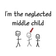 thumbnail image 3 of CafePress - I'm The Neglected Middle Child White T Shirt - Men's White Classic Cotton T-Shirts, 3 of 4