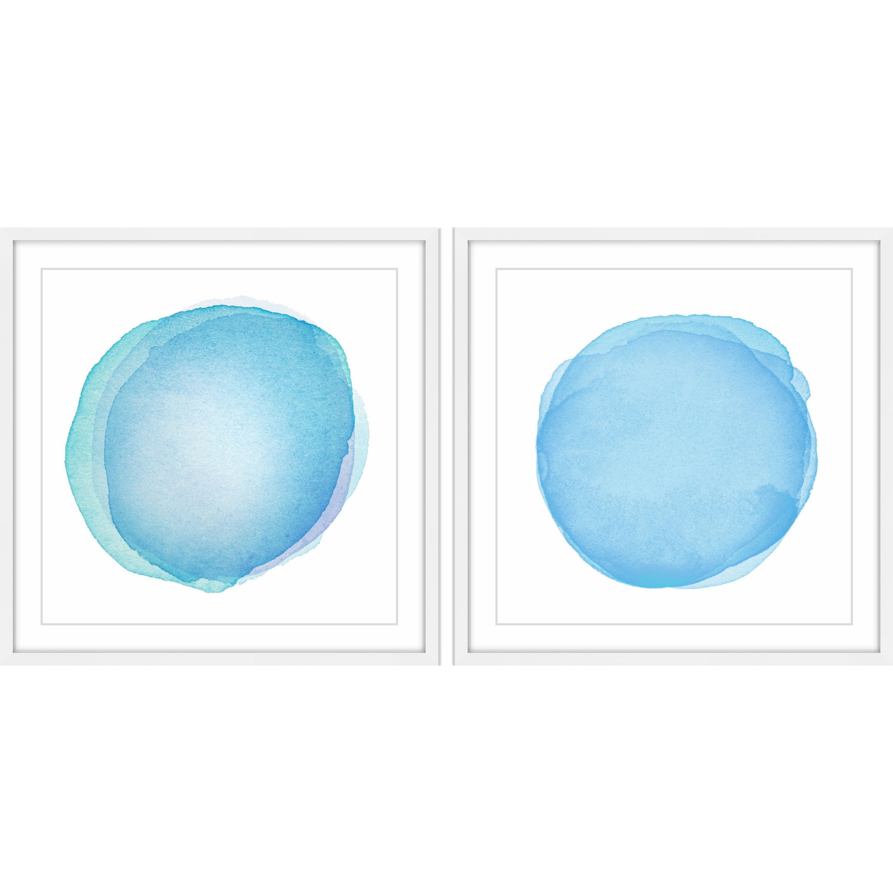 Blue Orbs Diptych