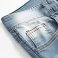 thumbnail image 6 of Brilliant Mens Clothing Jeans Slim Men Biker Zipper Jeans Skinny Frayed Pants Distressed Rip Trousers clearance clothes under $25.00, 6 of 9