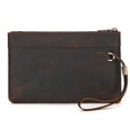 thumbnail image 5 of Sac à Main Rétro en Cuir Véritable pour Hommes Grande Capacité Sac à Main Cheval Fou Portefeuille d'Affaires style long, 5 of 5