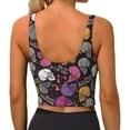 thumbnail image 3 of Lsque Halloween Skeleton Printed Women'S Sports Bra, Compression, Moisture Wicking, High-Impact Sports Bra For Women,Supportive sports bra-X-Large, 3 of 9