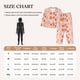 thumbnail image 4 of Balery Strawberry Conjunto de Pijama con Estampado para Mujer, Conjunto de Dos Piezas con Manga Larga, Ropa de Dormir Suave con Bolsillos, Pijamas Cómodos-Medium, 4 of 7
